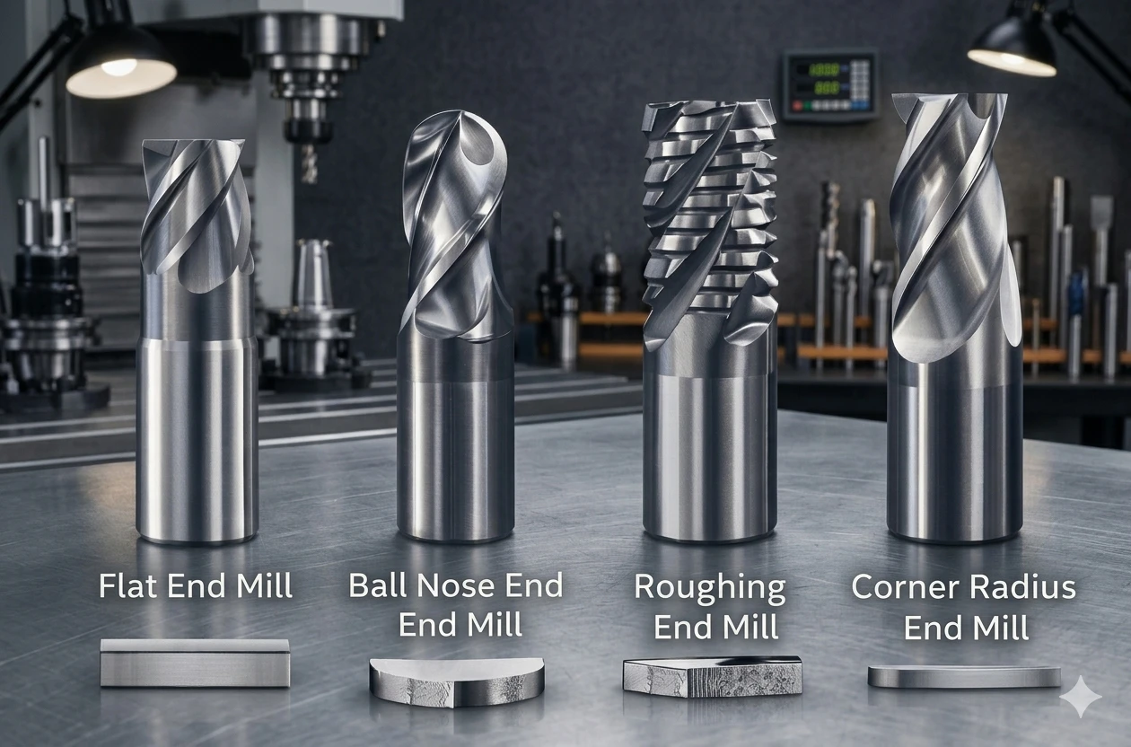 Common Types of End Mill Cutters