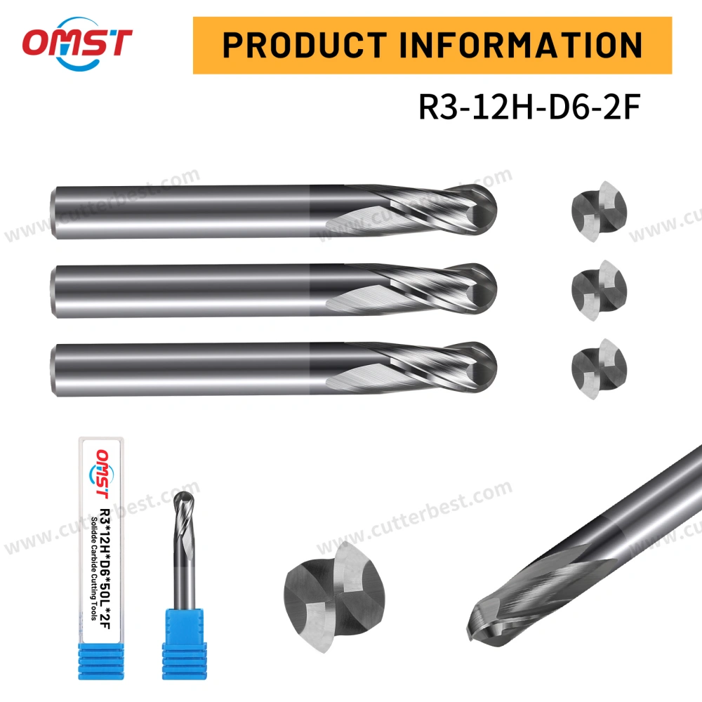 Carbide End Mill 2 Flute Precision Milling Cutter for Metalworking