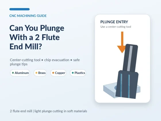 Can You Plunge With a 2 Flute End Mill
