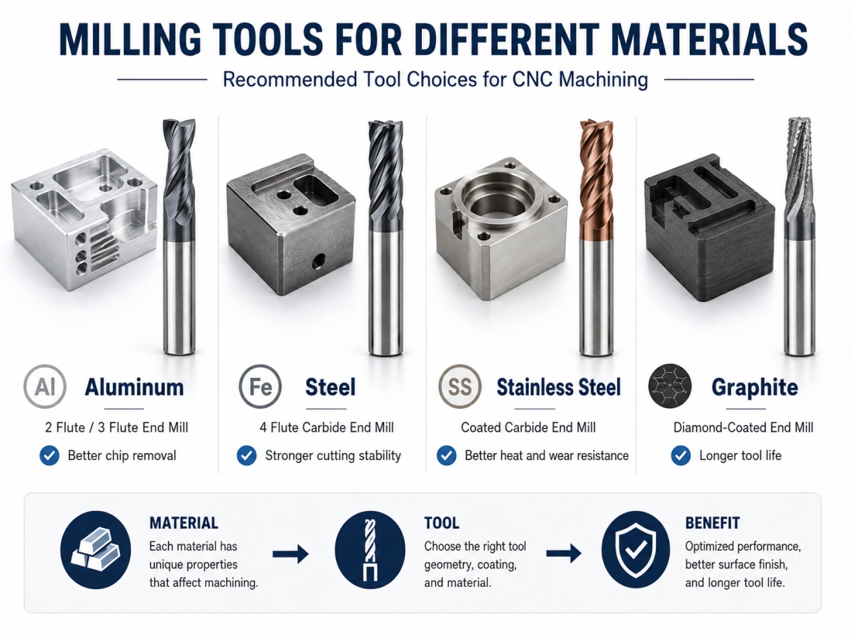 milling tools for different materials