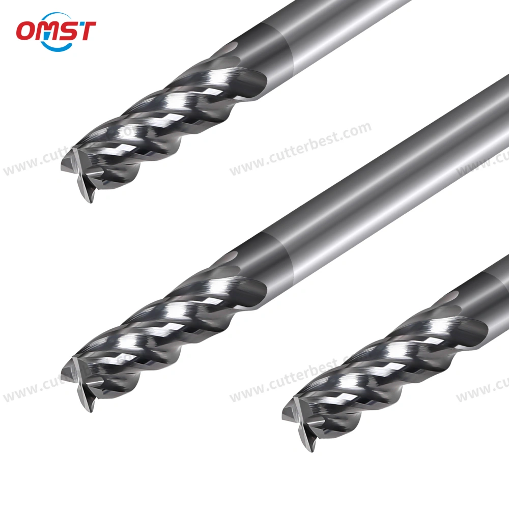 4 Flute End Mill for CNC Machining of Steel & สแตนเลส