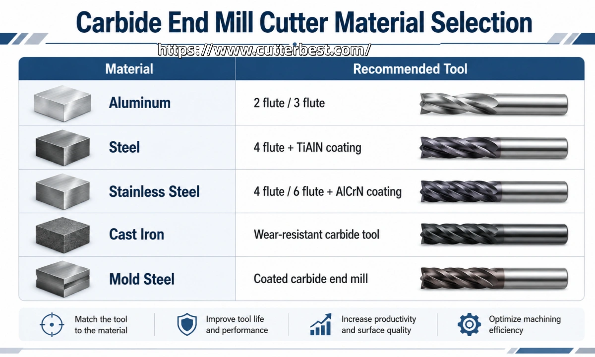 Carbide End Mill Cutter Material Selection
