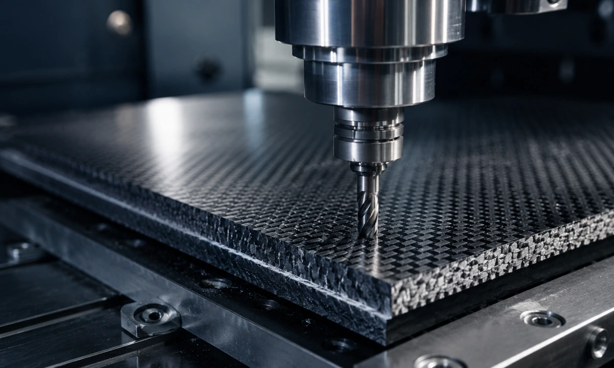 diamond coated end mill for carbon fiber composite trimming