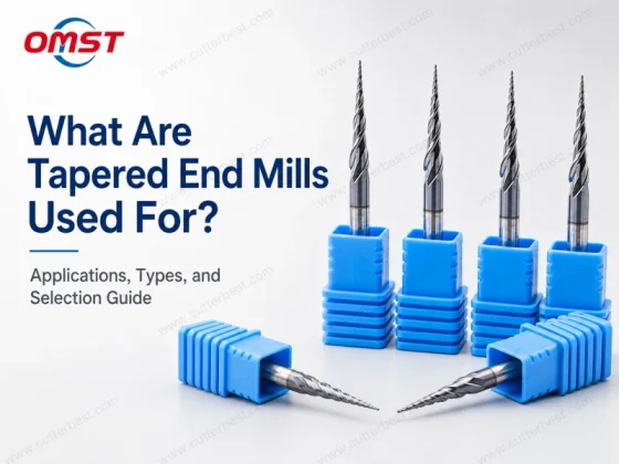 What are tapered end mills used for in CNC machining