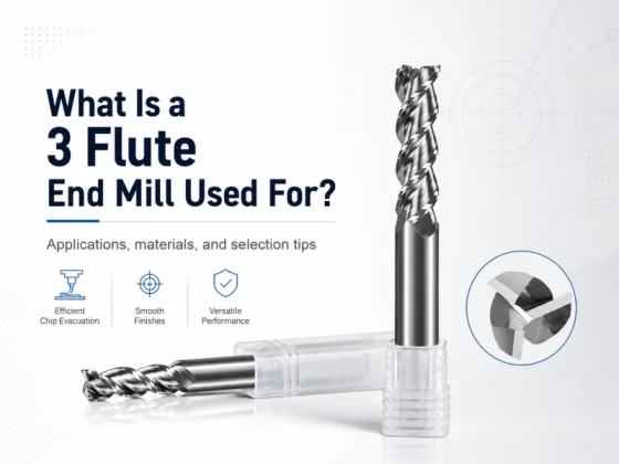 what is a 3 flute end mill used for