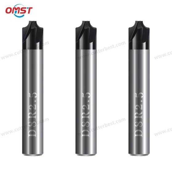 Solid carbide corner rounding end mills D8 R2.5