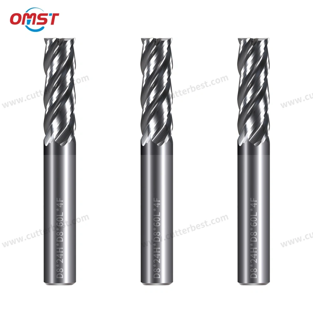 Flat End Mill for CNC Slotting and Square Shoulder Milling