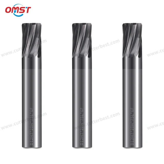 Solid carbide spiral flute reamers in multiple sizes