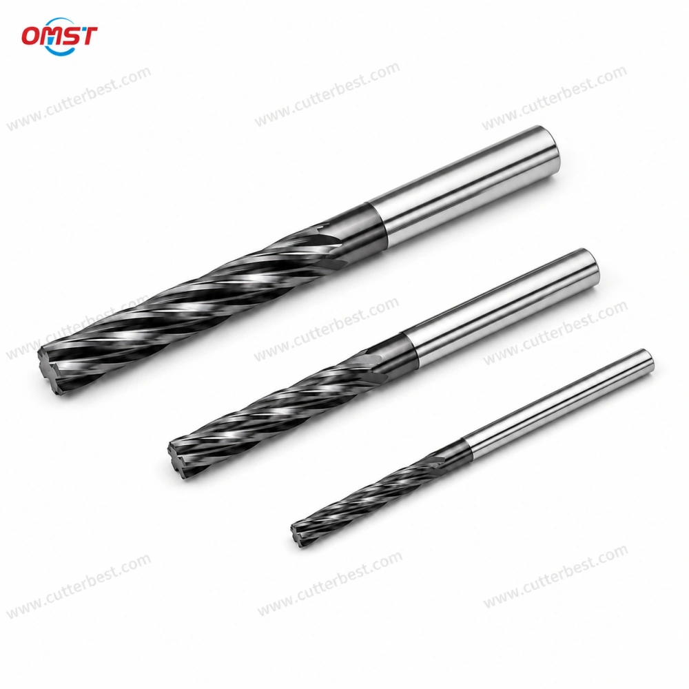 Solid Carbide Spiral Flute Reamer for CNC Hole Finishing