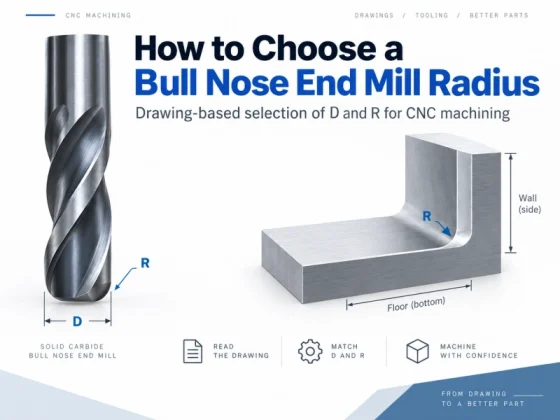 how to choose a bull nose end mill radius
