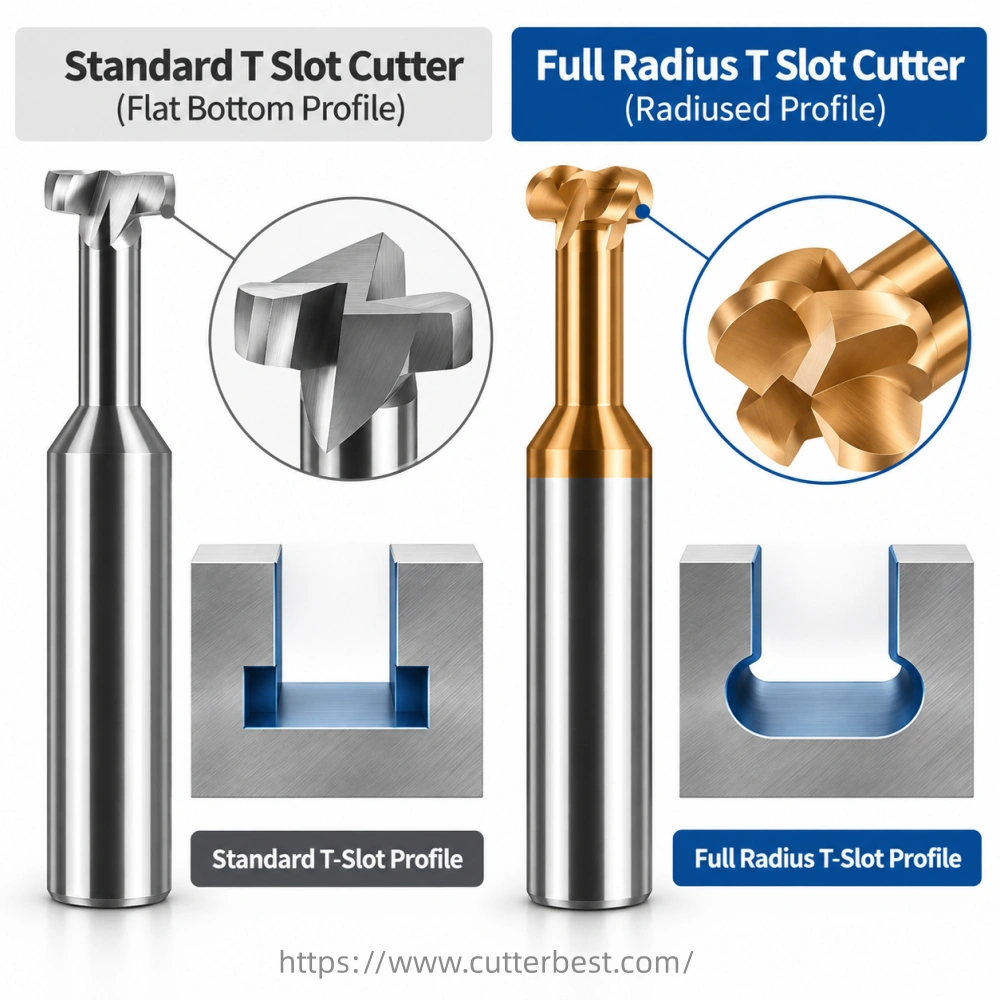 Full Radius T Slot Cutter