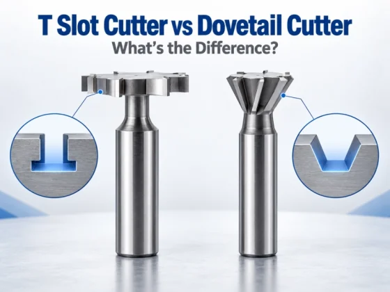 T Slot Cutter vs Dovetail Cutter with finished profile comparison