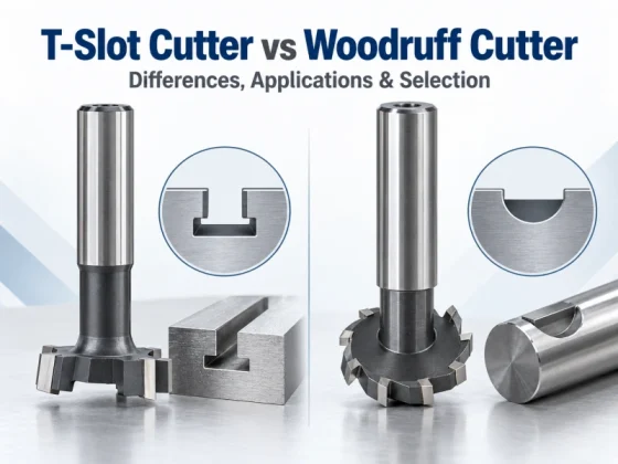T Slot Cutter vs Woodruff Cutter with slot profile comparison